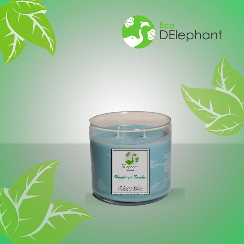 Scented Candle-Homemade  Himalaya Bamboo Blue