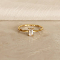 CZ Baguette Ring Six